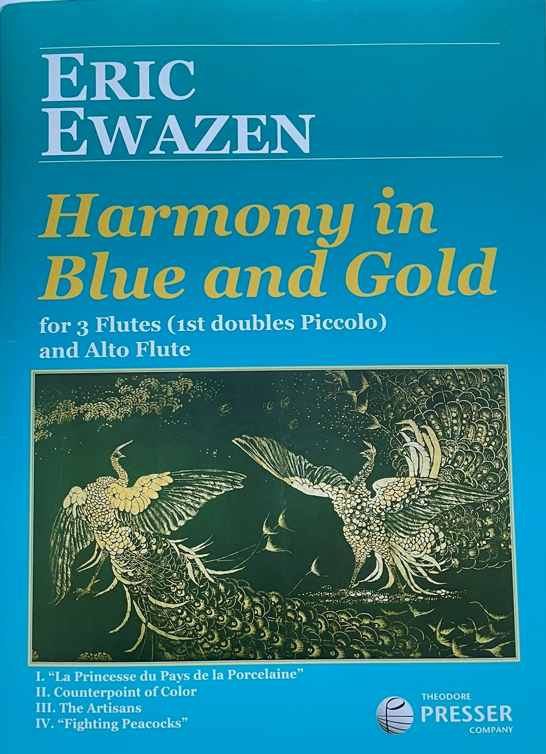 Harmony in Blue and Gold for Flute Quartet by Eric Ewazen