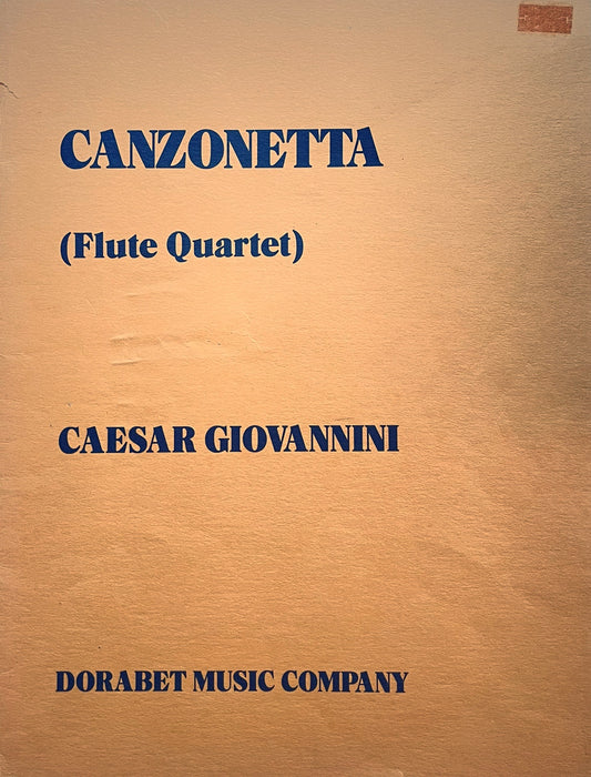 Canzonetta for Flute Quartet by Caesar Giovannini