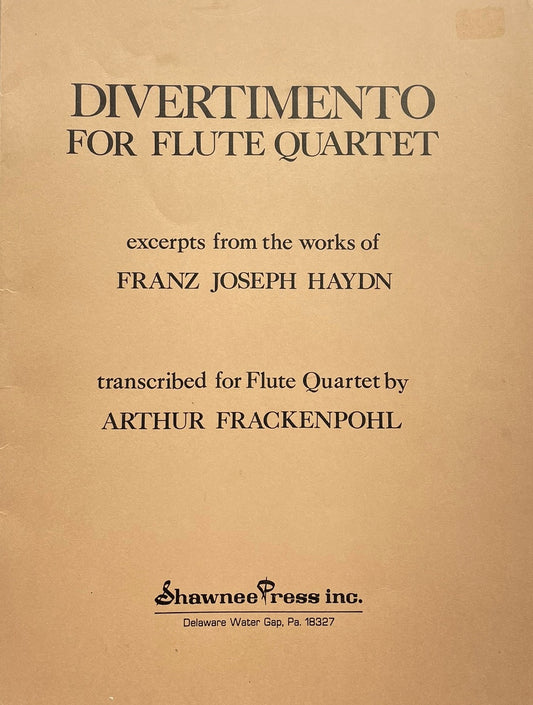 Divertimento for Flute Quartet by Haydn