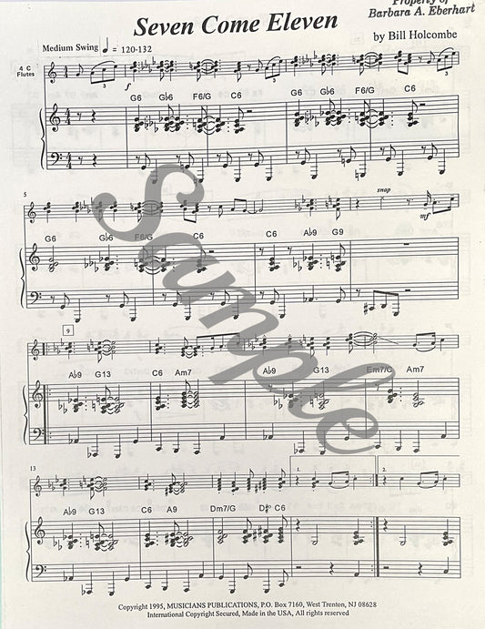 Seven Come Eleven Flute Quartet by Bill Holcombe