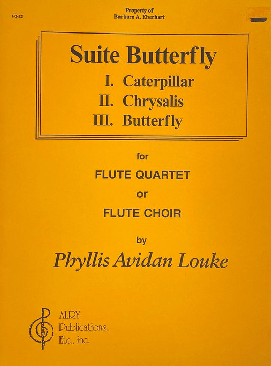 Suite Butterfly for Flute Quartet by Phyllis Avidan Louke