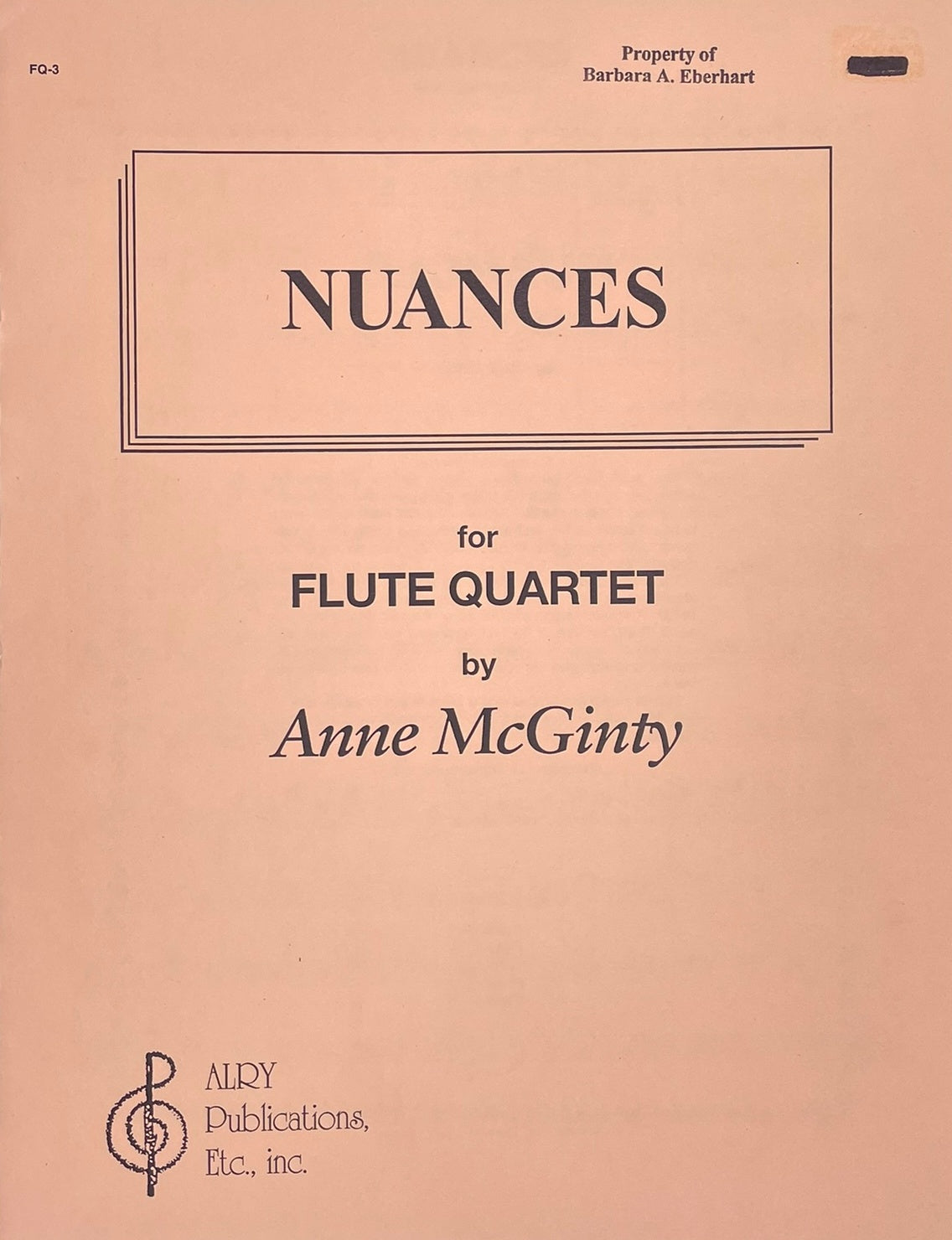 Nuances Flute Quartet by Anne McGinty