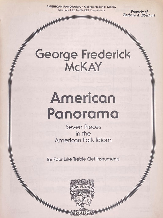 American Panorama for Four Treble Instruments by George Frederick McKay