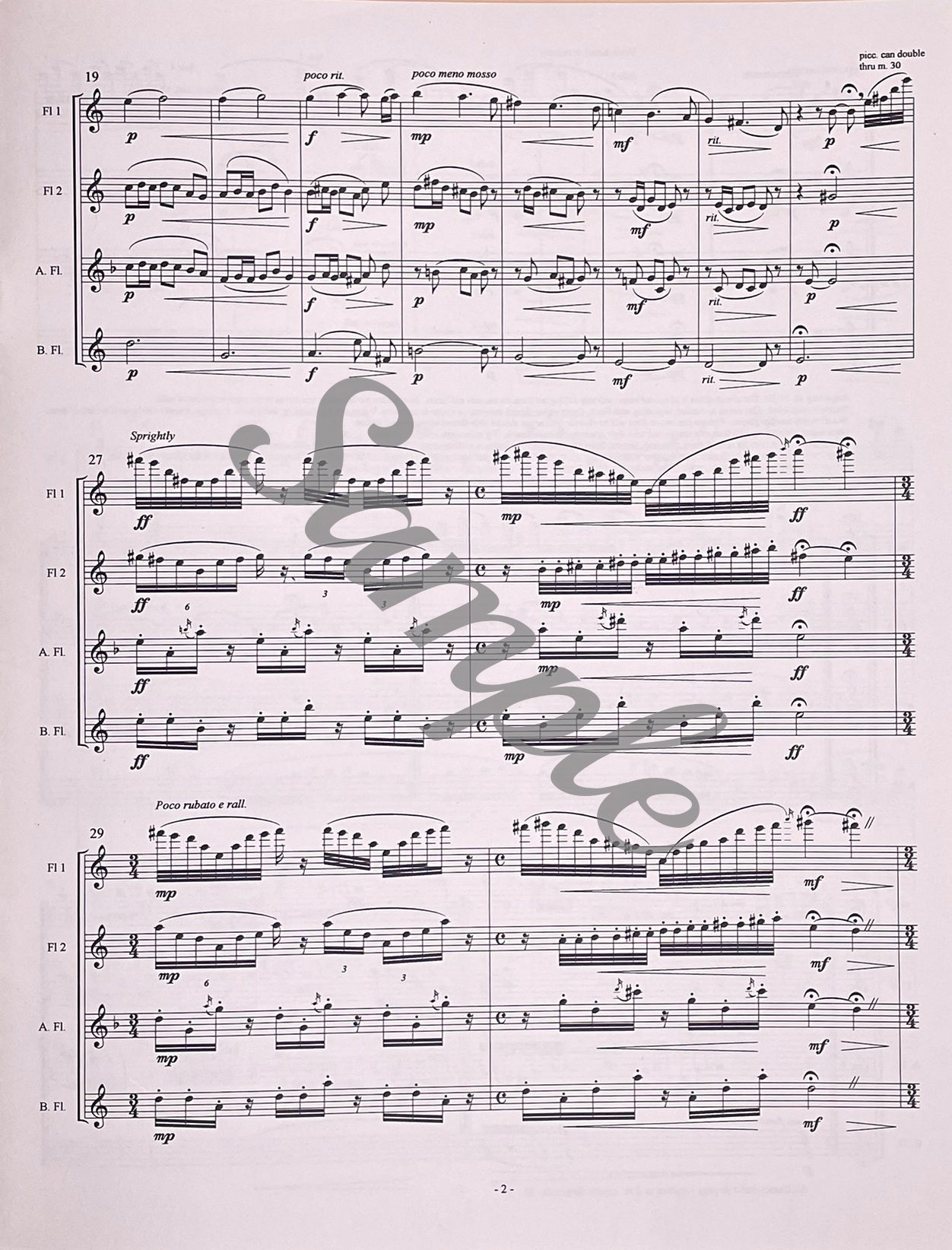 Beach Music for Flute Quartet by Catherine McMichael