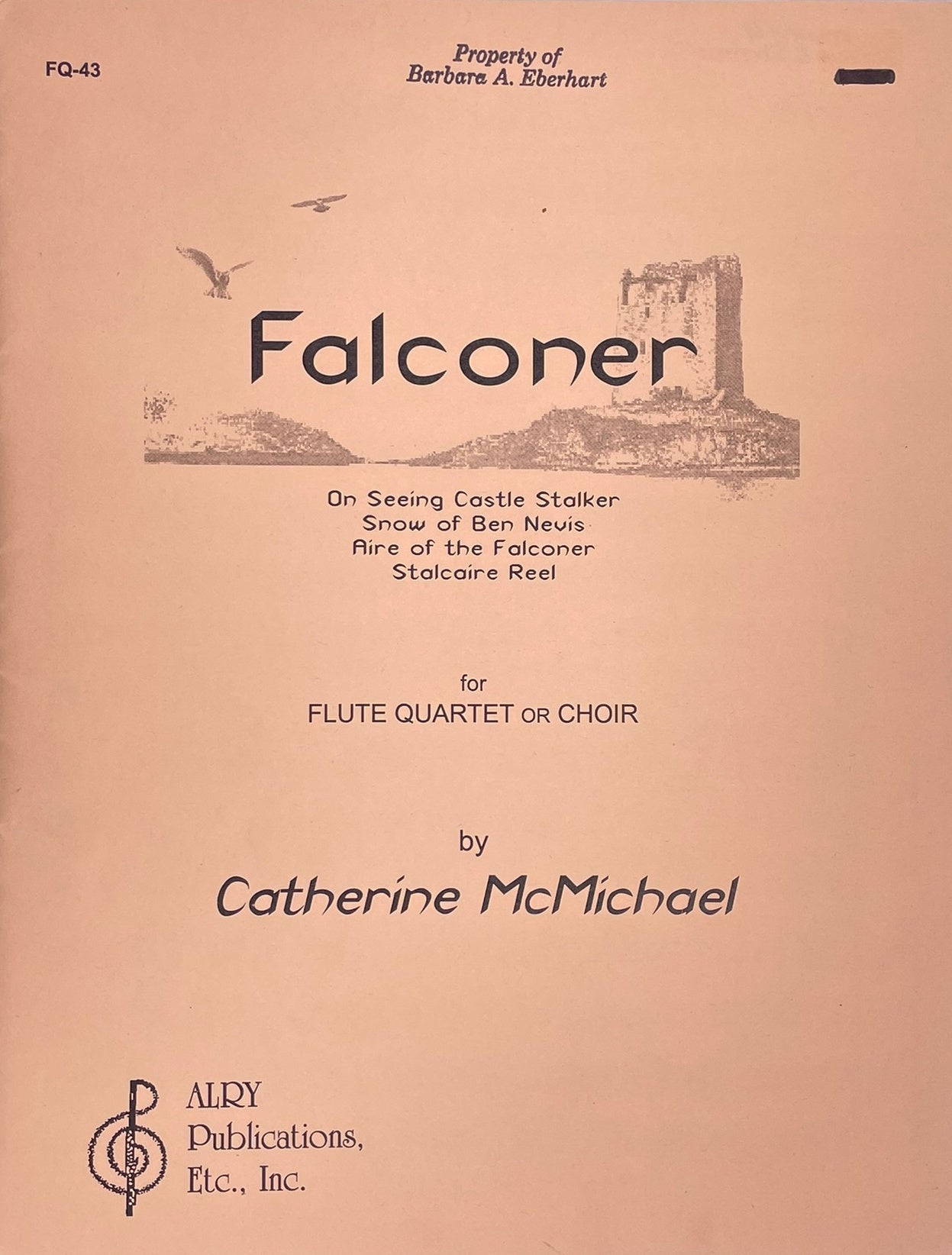 Falconer for Flute Quartet by Catherine McMichael