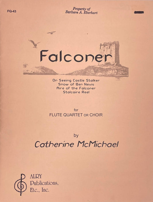 Falconer for Flute Quartet by Catherine McMichael