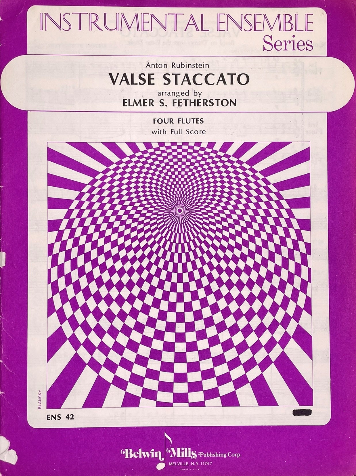 Valse Staccato Flute Quartet by Anton Rubinstein