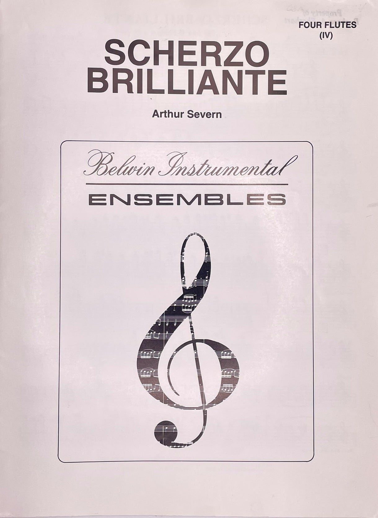 Scherzo Brilliante Flute Quartet by Arthur Severn