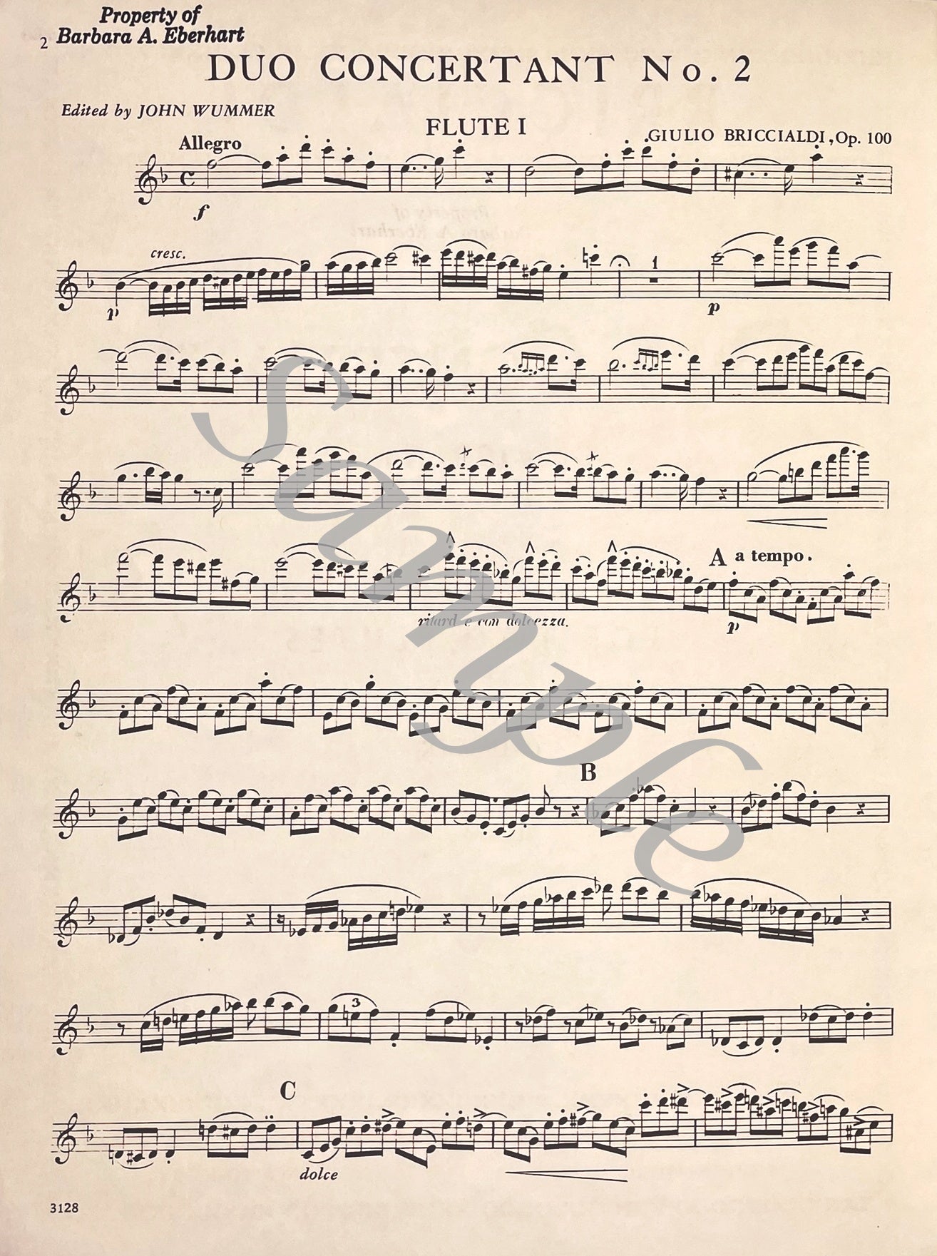 Duo Concertante, Op. 100, No. 2 by Giulio Briccialdi