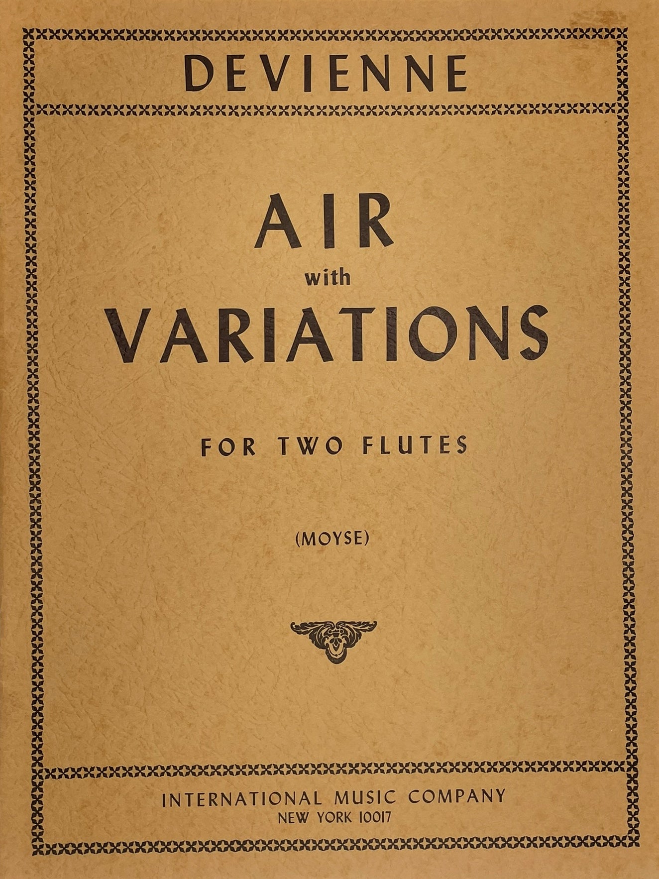 Air with Variations for Two Flutes by Francois Devienne