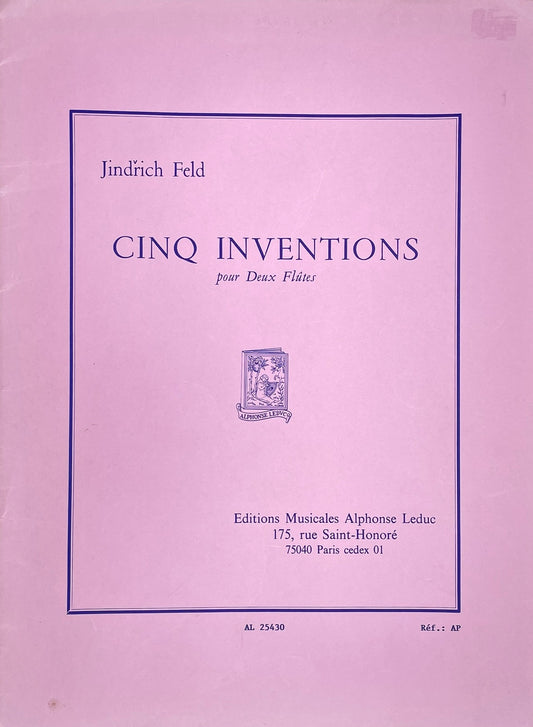 Five Inventions for Two Flutes by Jindrich Feld