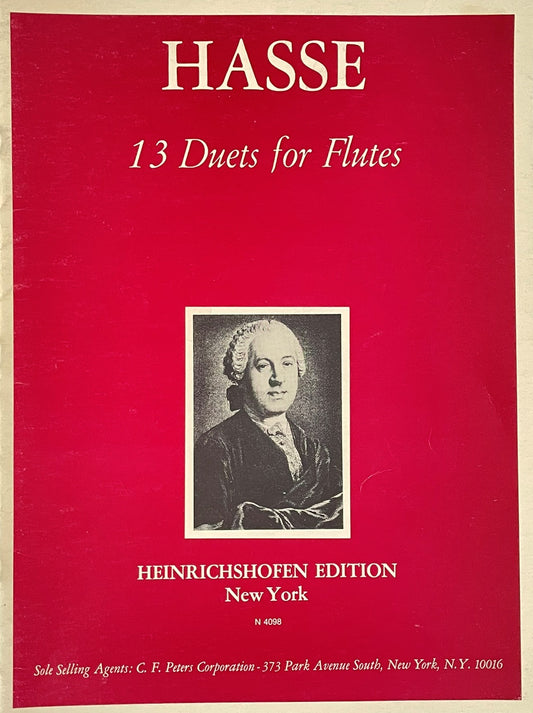 13 Duets for Flutes by J.A. Hasse