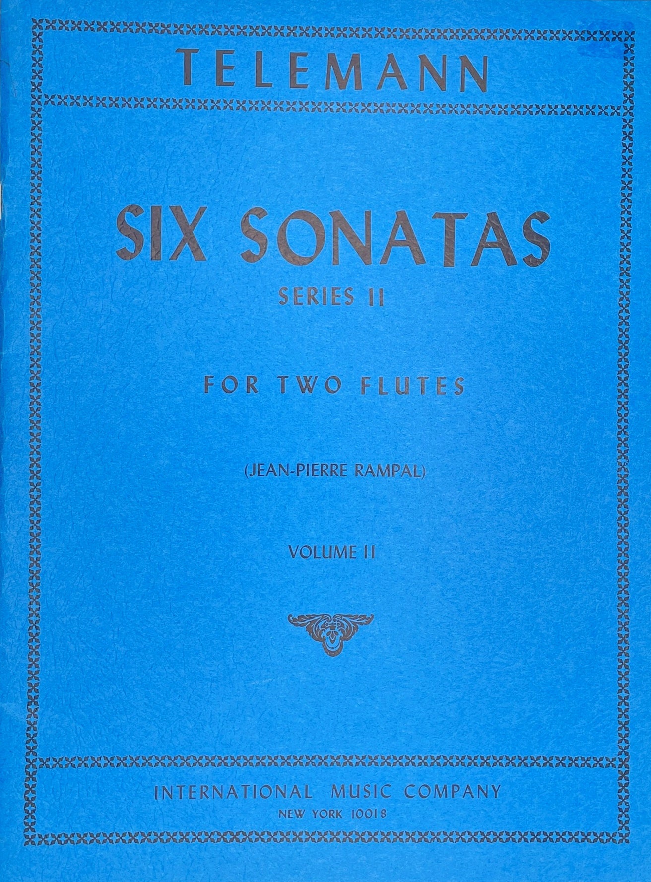 Six Sonatas for Two Flutes Vol. II Georg Philipp Telemann