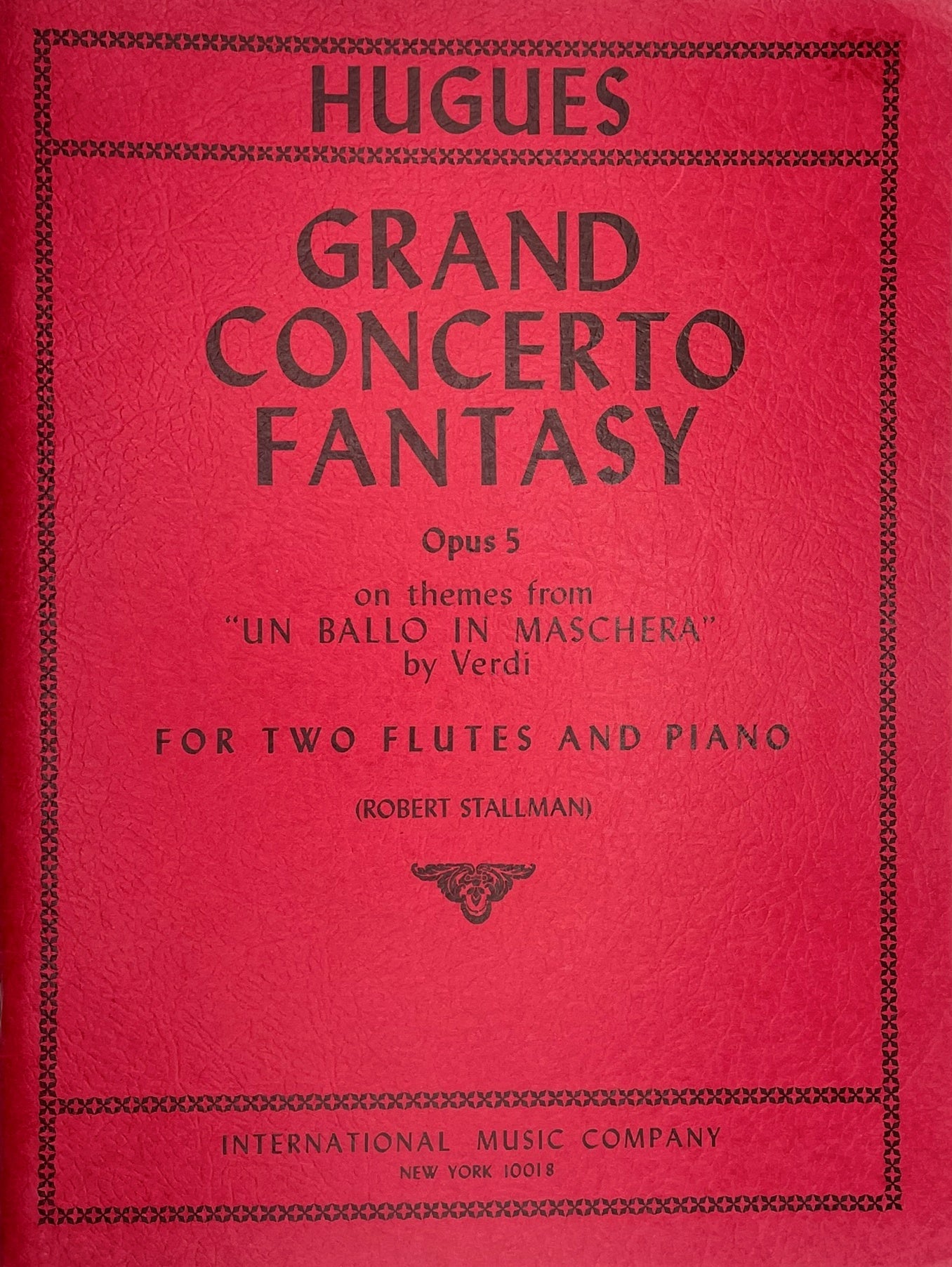 Grand Concerto Fantasy for Two Flutes & Piano by Luigi Hugues