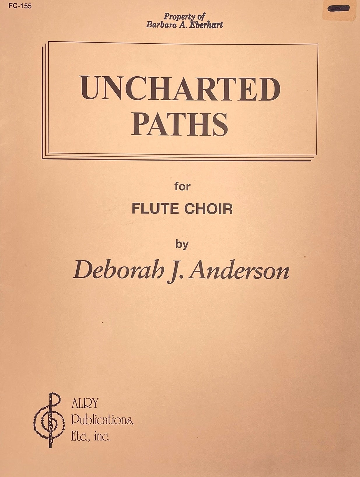 Uncharted Paths for Flute Choir by Deborah Anderson