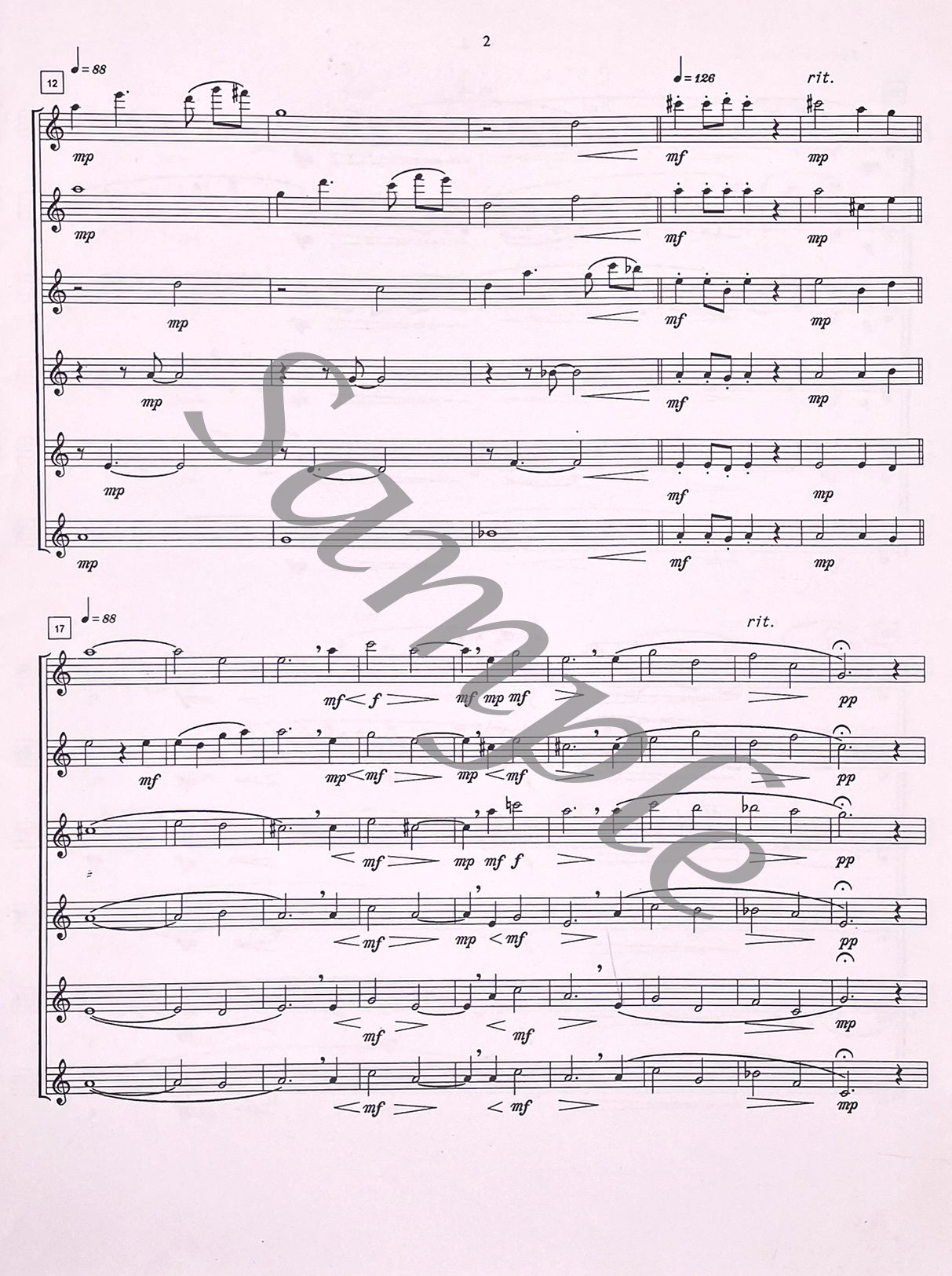 Uncharted Paths for Flute Choir by Deborah Anderson