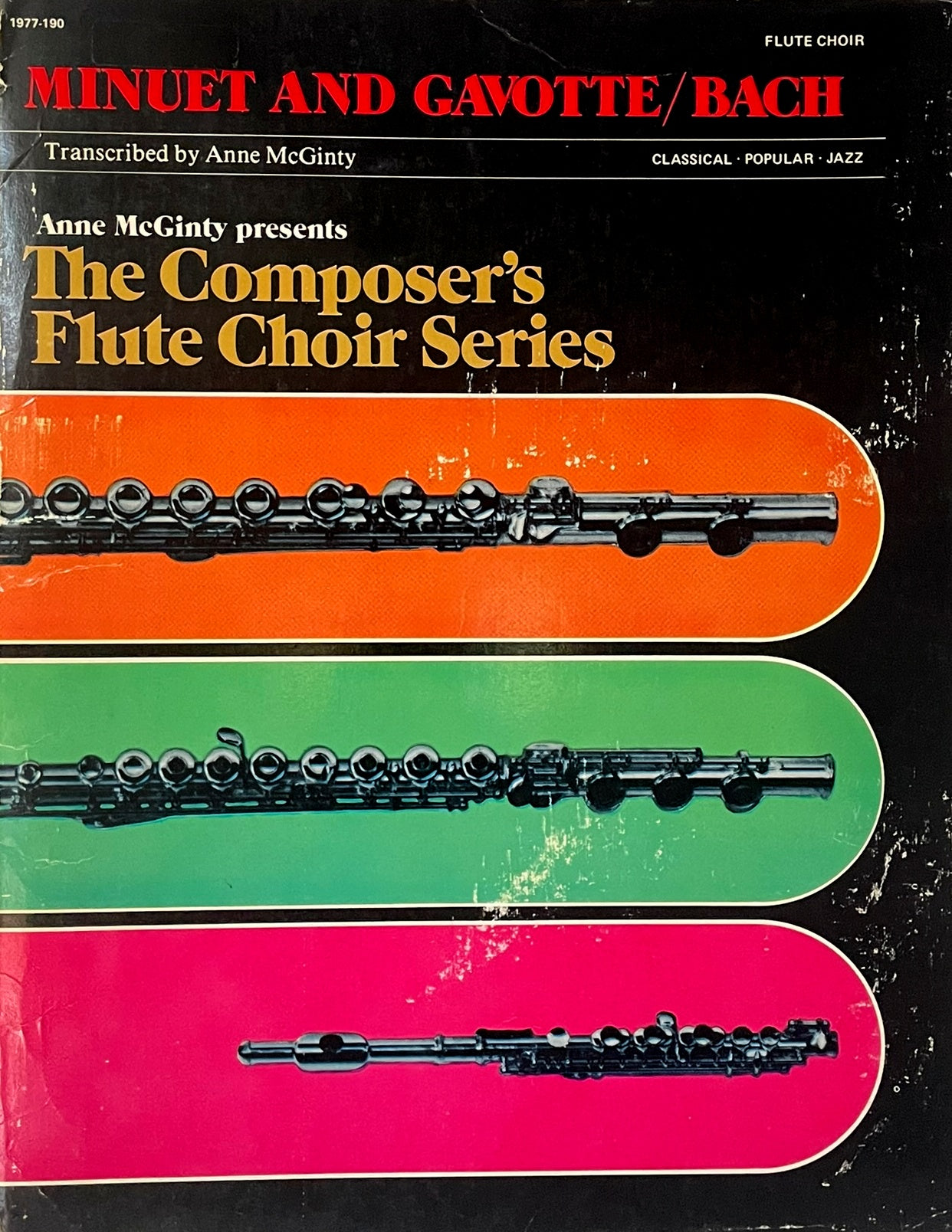 Minuet and Gavotte for Flute Choir by J.S. Bach
