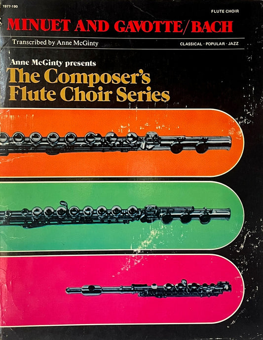 Minuet and Gavotte for Flute Choir by J.S. Bach