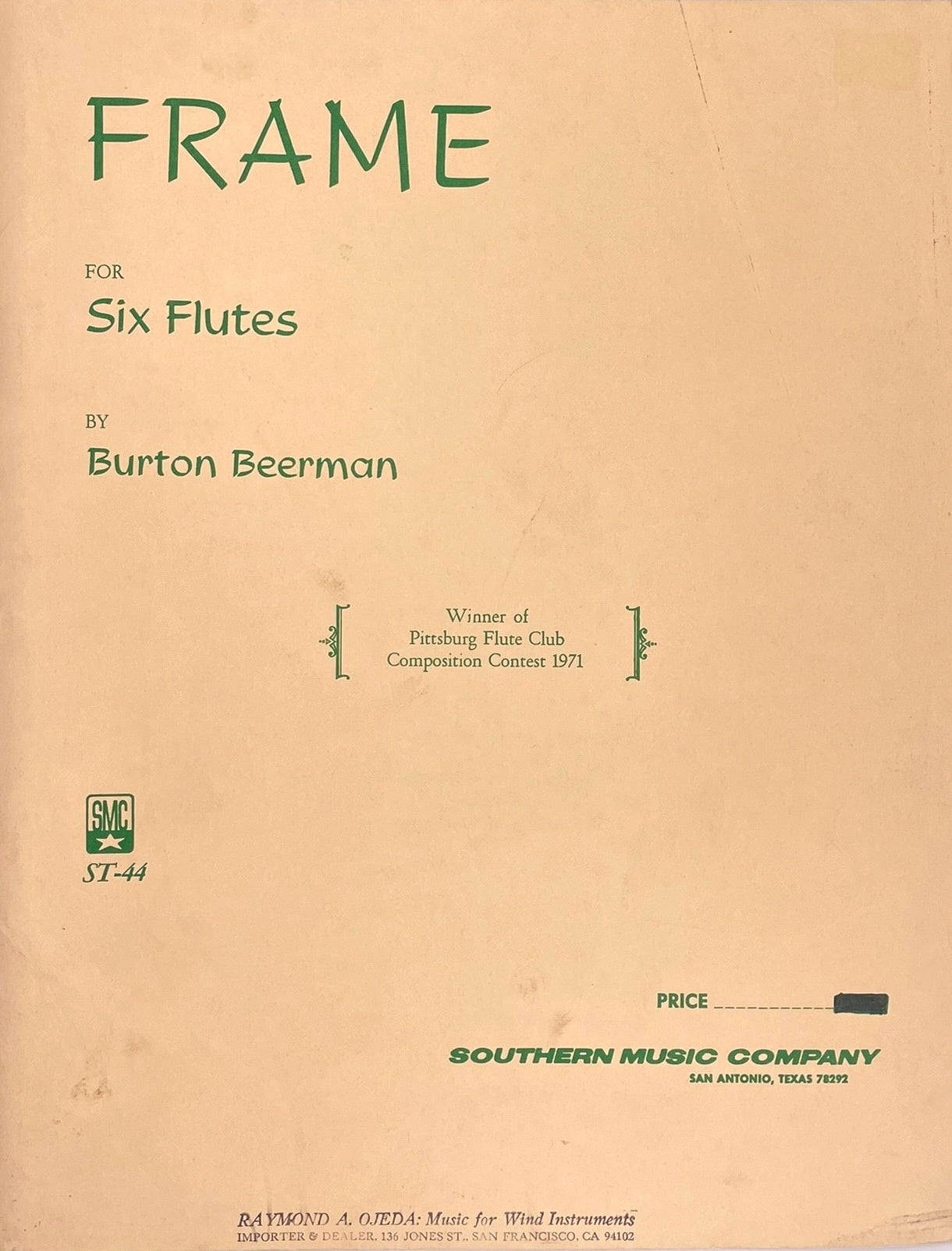 Frame for Six Flutes by Burton Beerman