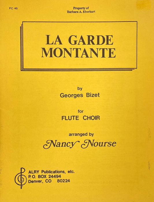 La Garde Montante for Flute Choir by Georges Bizet