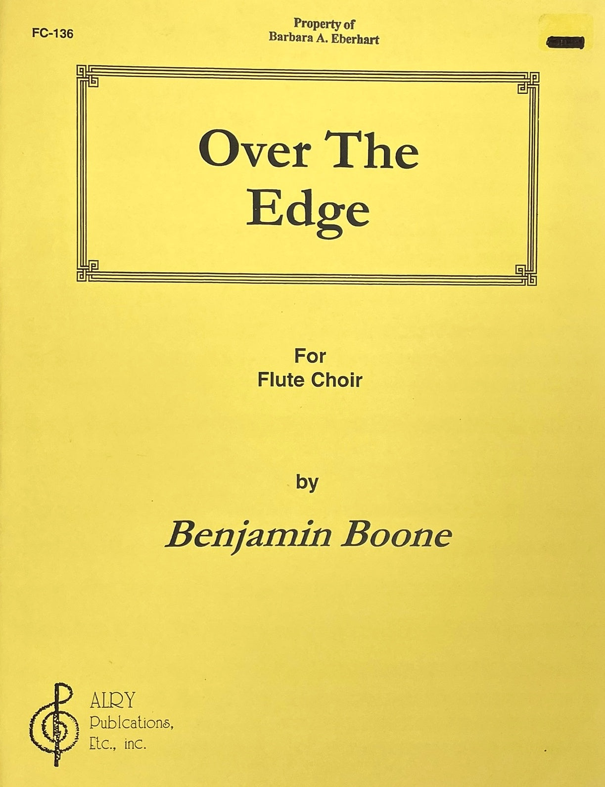 Over the Edge for Flute Choir by Benjamin Boone