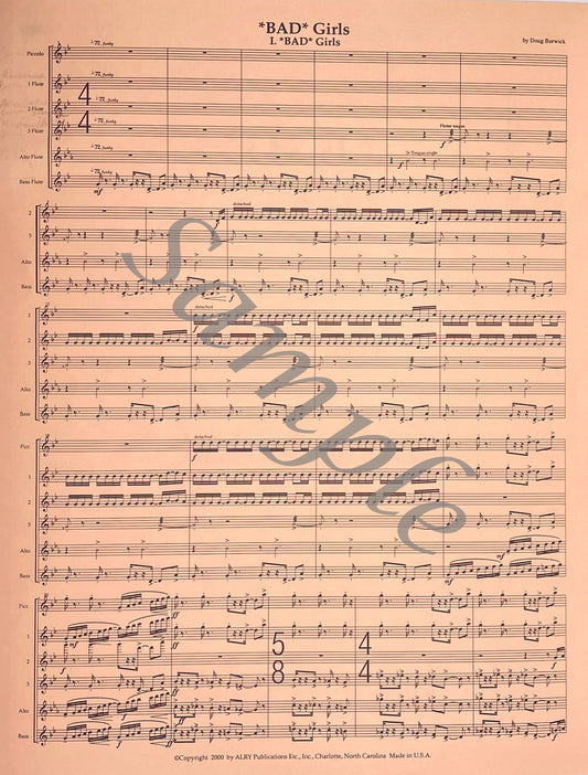 *Bad* Girls for Flute Choir by Doug Borwick
