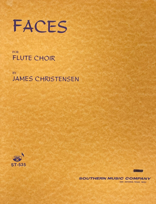 Faces for Flute Choir Score by James Christensen