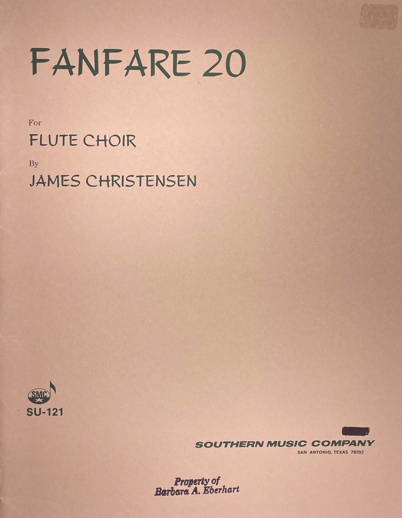 Fanfare 20 for Flute Choir by James Christensen