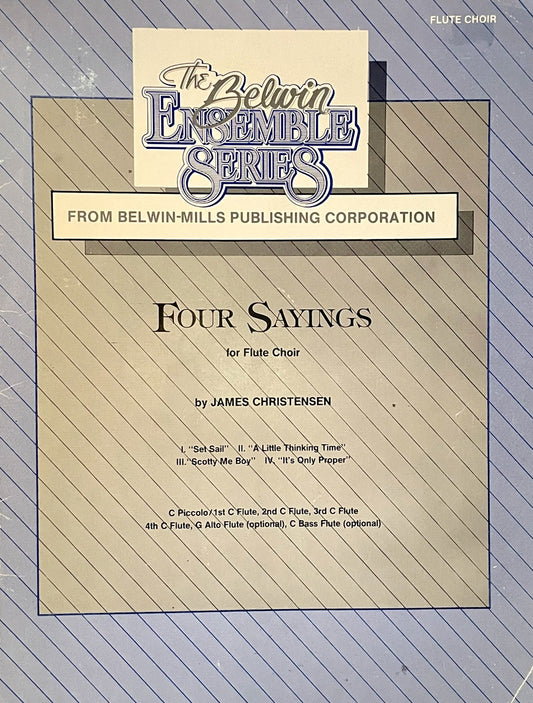 Four Sayings for Flute Choir by James Christensen