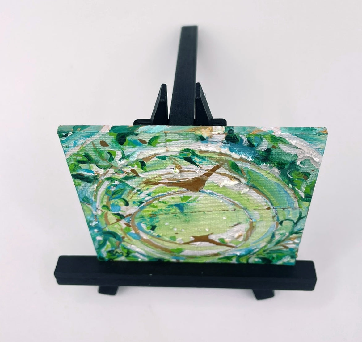 Flights of Fancy - Original Acrylic Miniature Painting by Sophia Eberhart (Free USA Shipping)