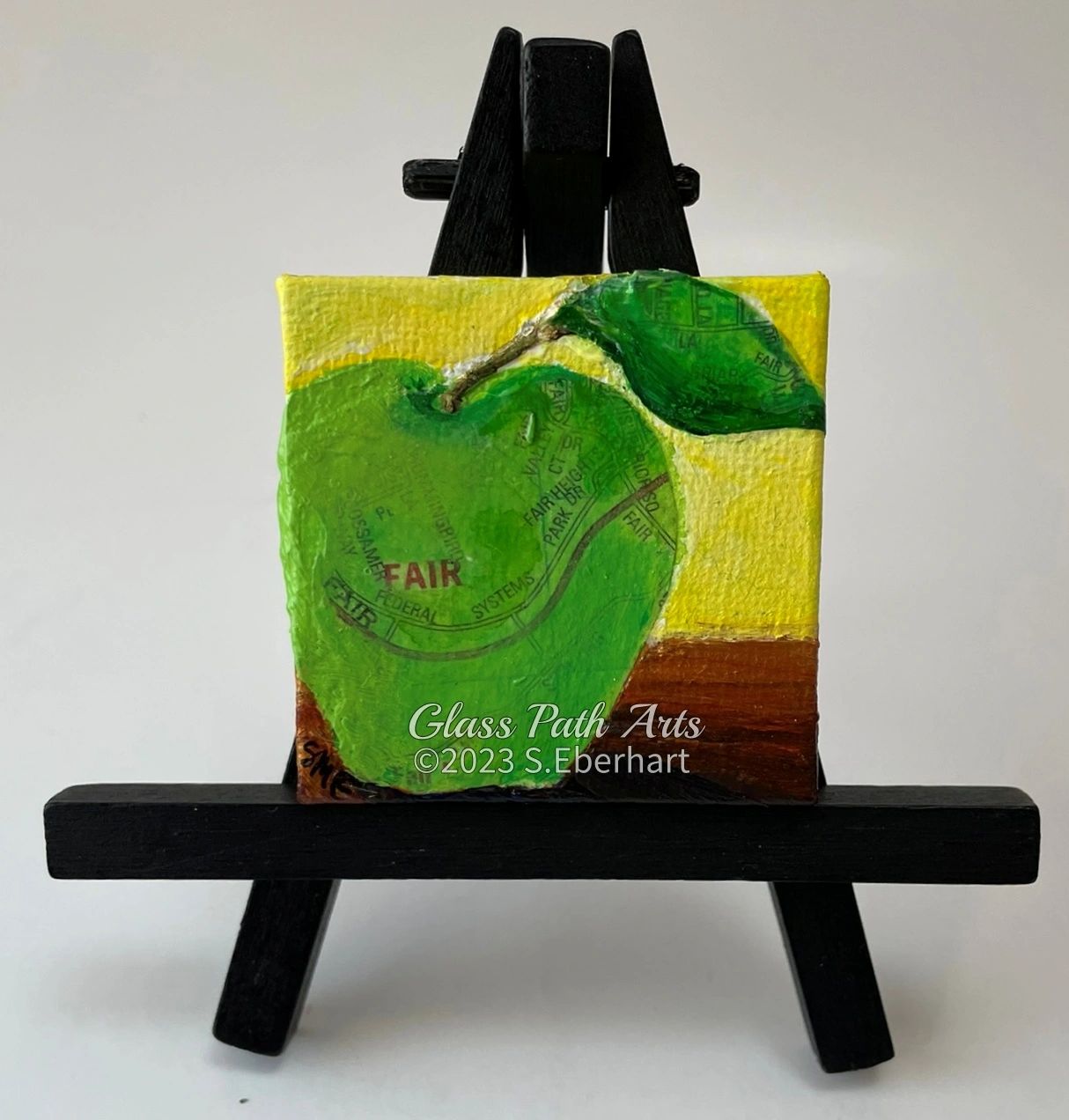 Fair School - Original Acrylic Miniature Painting by Sophia Eberhart