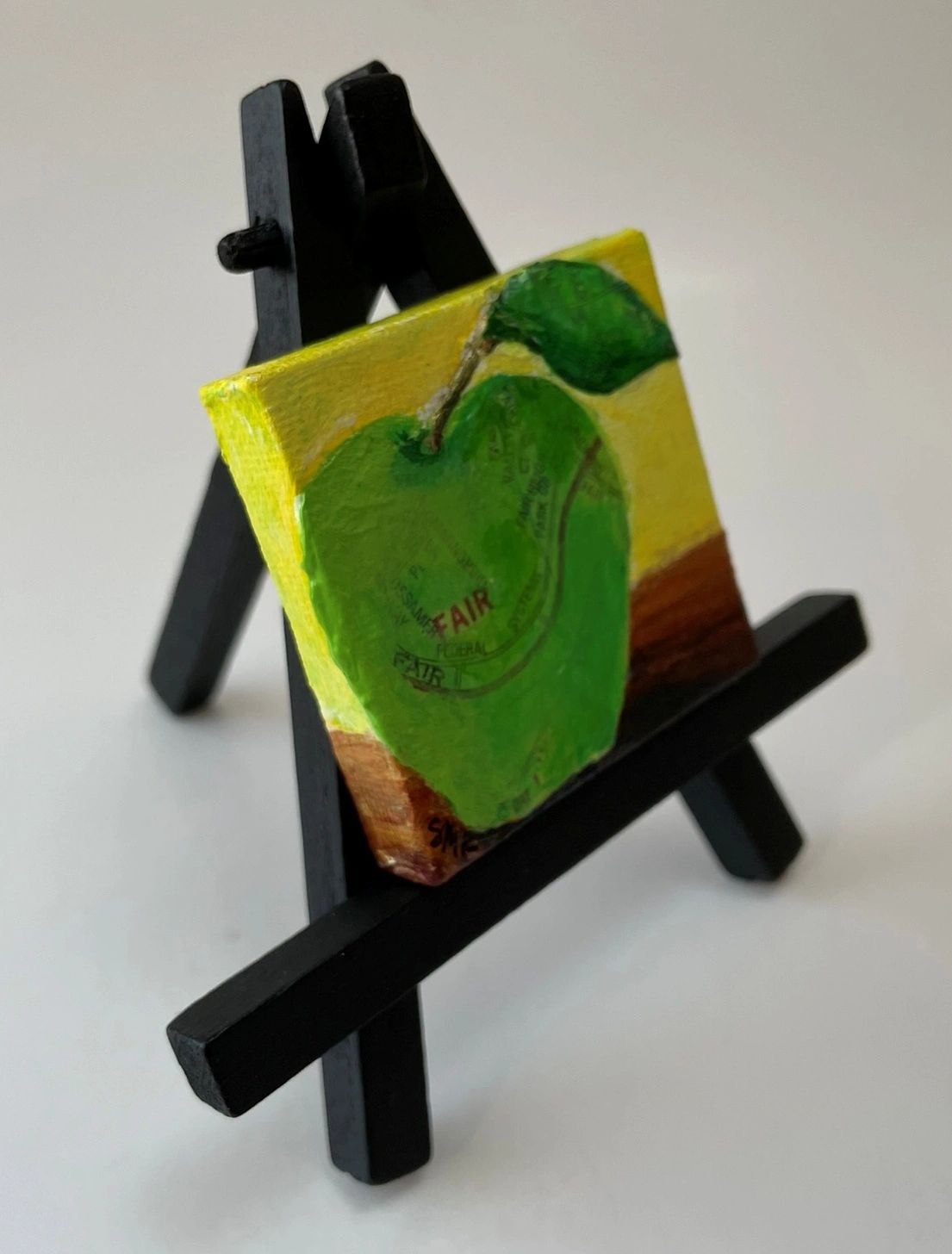 Fair School - Original Acrylic Miniature Painting by Sophia Eberhart