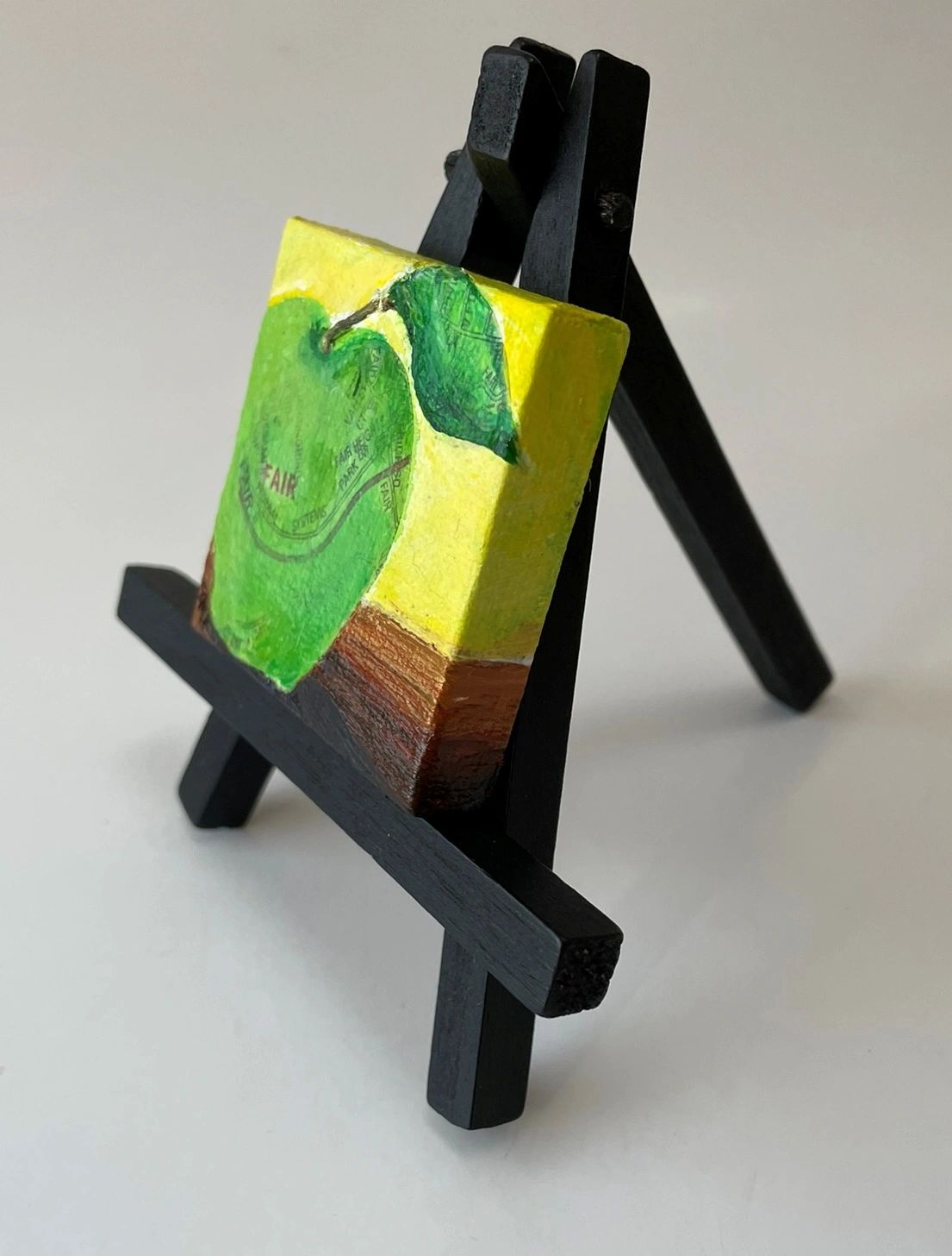 Fair School - Original Acrylic Miniature Painting by Sophia Eberhart