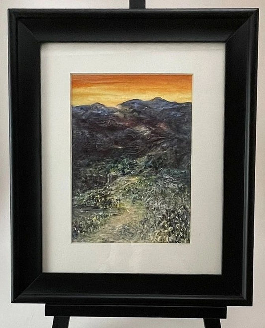 Dawn Trail - Original Acrylic Painting by Sophia Eberhart (Free USA Shipping)