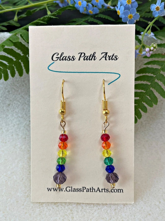 Rainbow Crystal Earrings