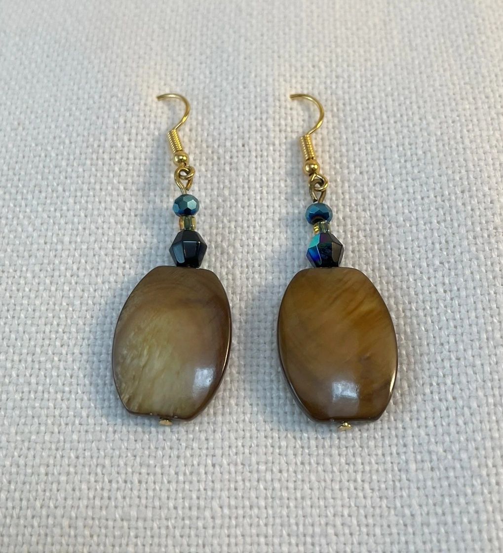 Tiger's Eye Natural Stone Earrings