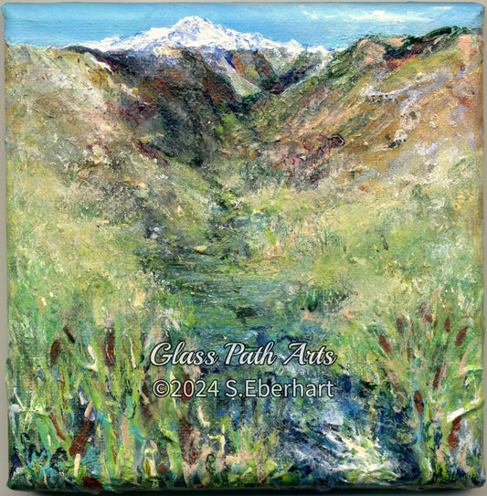 River Source IV - Original Acrylic Painting by Sophia Eberhart
