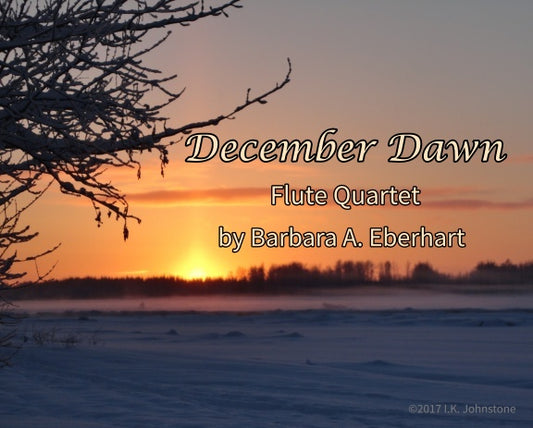 December Dawn Flute Quartet - Sheet Music Digital Download