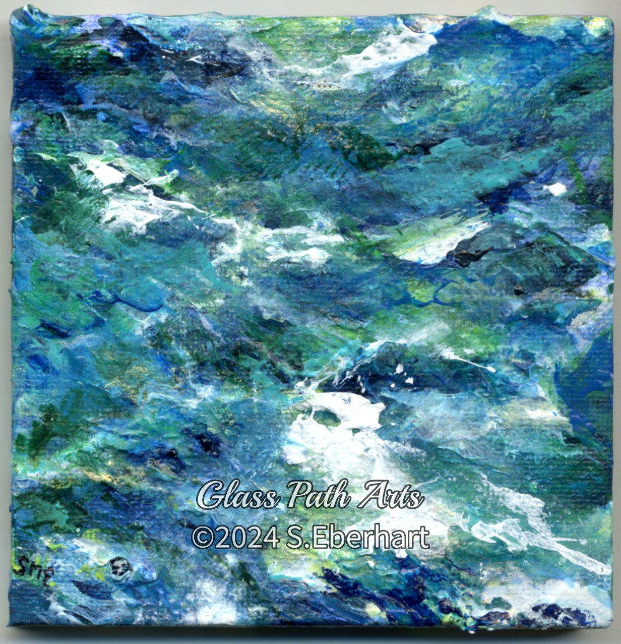 Turbulence IV - Original Acrylic Painting by Sophia Eberhart
