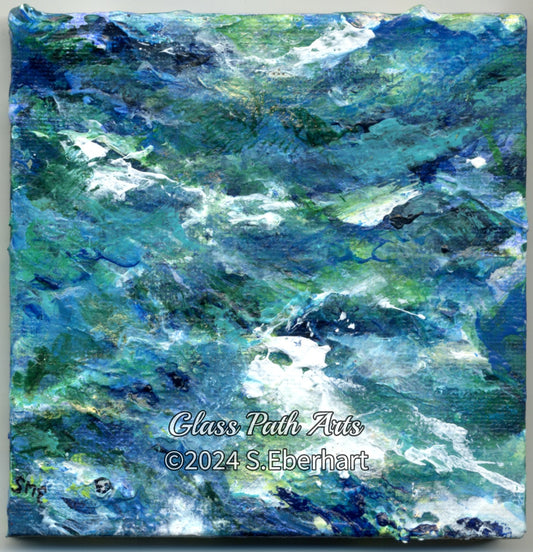 Turbulence IV - Original Acrylic Painting by Sophia Eberhart
