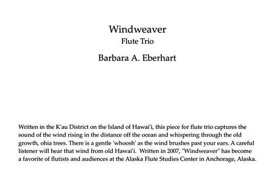 Windweaver Flute Trio - Sheet Music Digital Download
