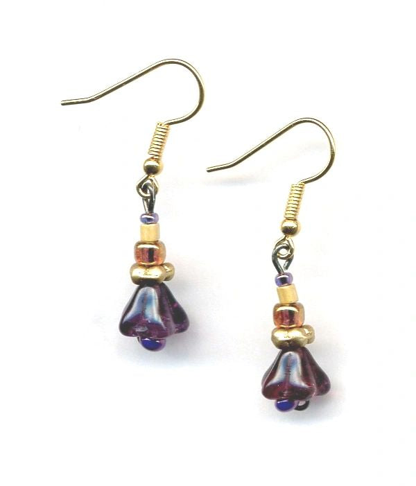 Purple Tulip II Earrings